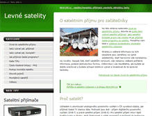 Tablet Screenshot of levne-satelity.cz